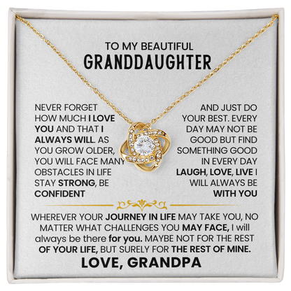To My Beautiful Granddaughter - Stay Strong, Be Confident