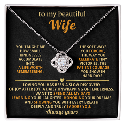 To My Beautiful Wife - Love Knot Gift Set - KT174