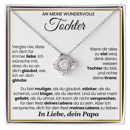 An Meine Tochter – Love Knot Halskette