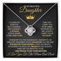 Straighten Your Crown - Love Knot Necklace For Daughter