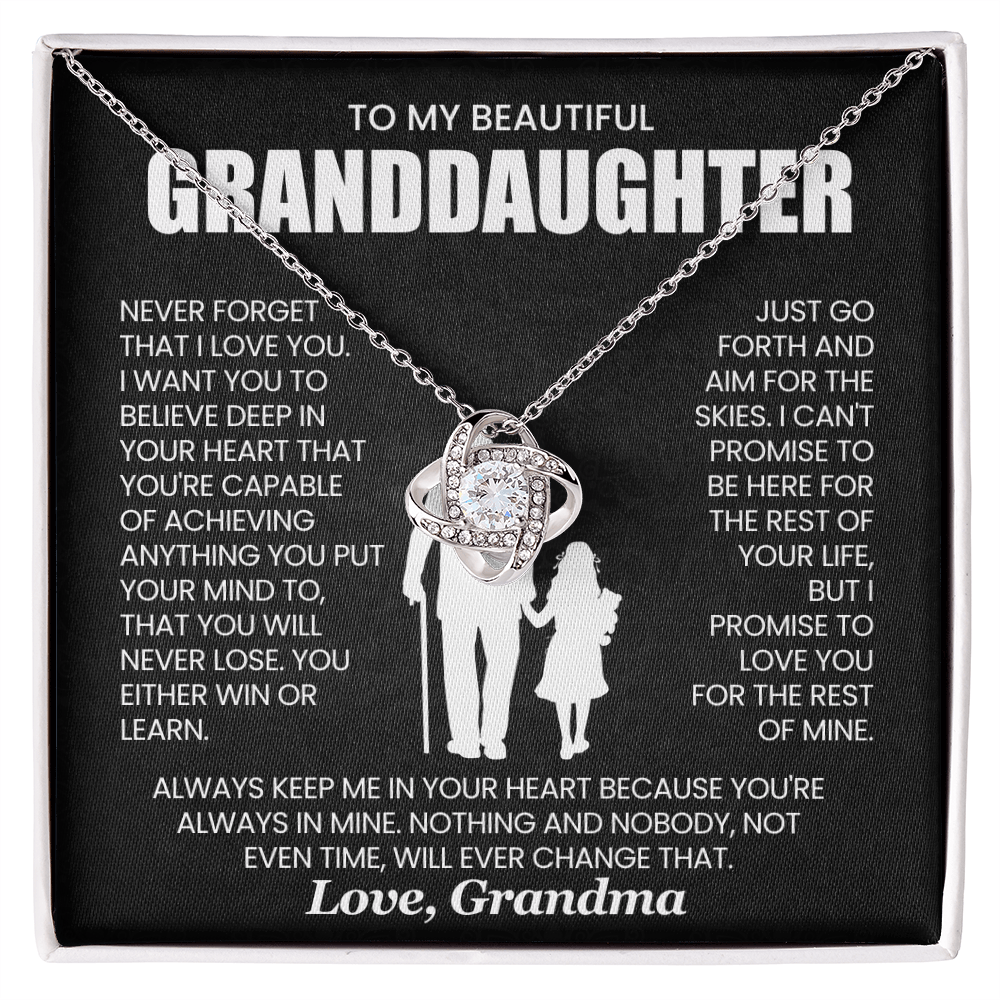 To My Beautiful Granddaughter, Love Knot Gift Set - KT154