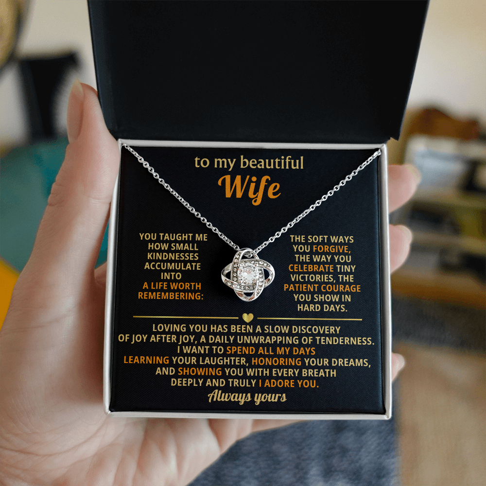To My Beautiful Wife - Love Knot Gift Set - KT174
