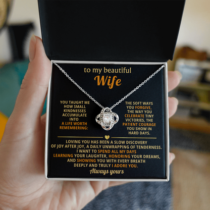 To My Beautiful Wife - Love Knot Gift Set - KT174