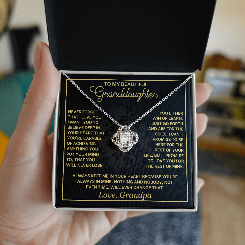 An meine wunderschöne Enkelin, Geschenkset Liebesknoten – KT160