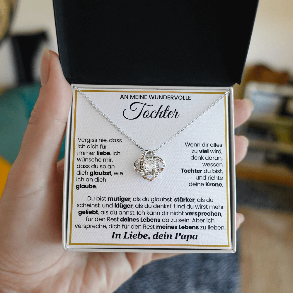 An Meine Tochter – Love Knot Halskette