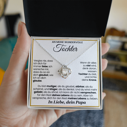 An Meine Tochter – Love Knot Halskette