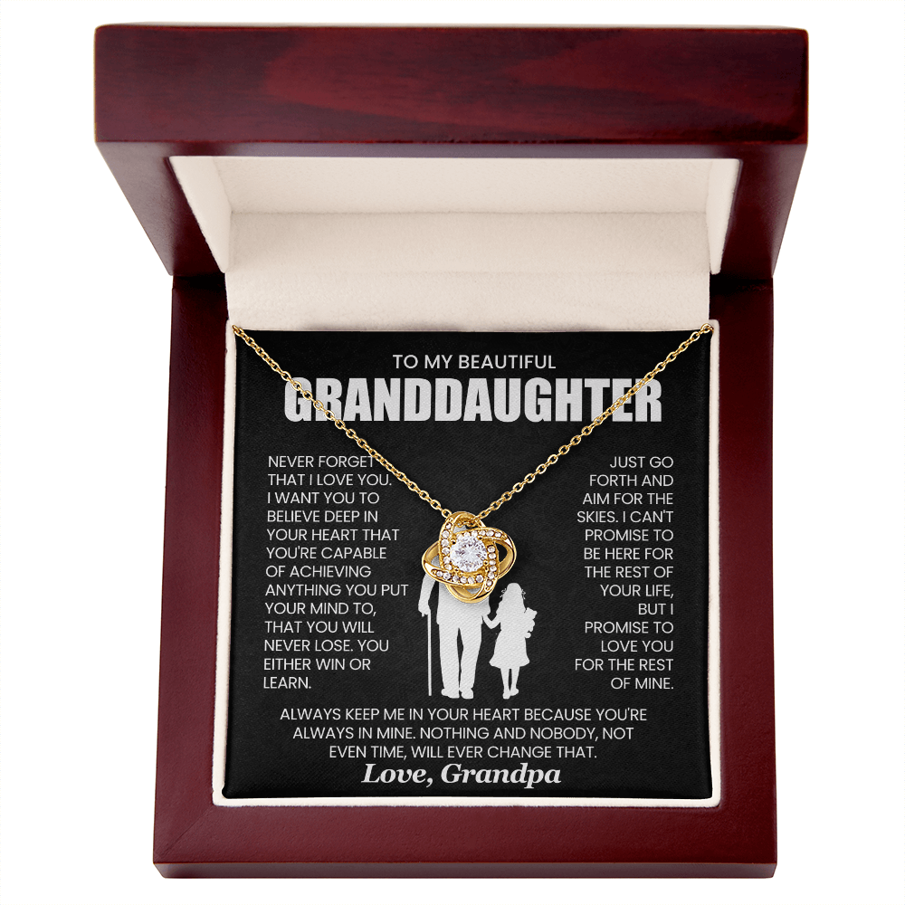 An meine wunderschöne Enkelin, Liebesknoten Geschenkset - KT155