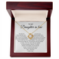 To My Daughter-In-Law, We Both Love The Same Man - Love Knot Necklace