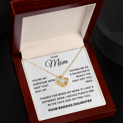 Du bist eine tolle Mama, mach weiter so!