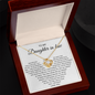 To My Daughter-In-Law, We Both Love The Same Man - Love Knot Necklace
