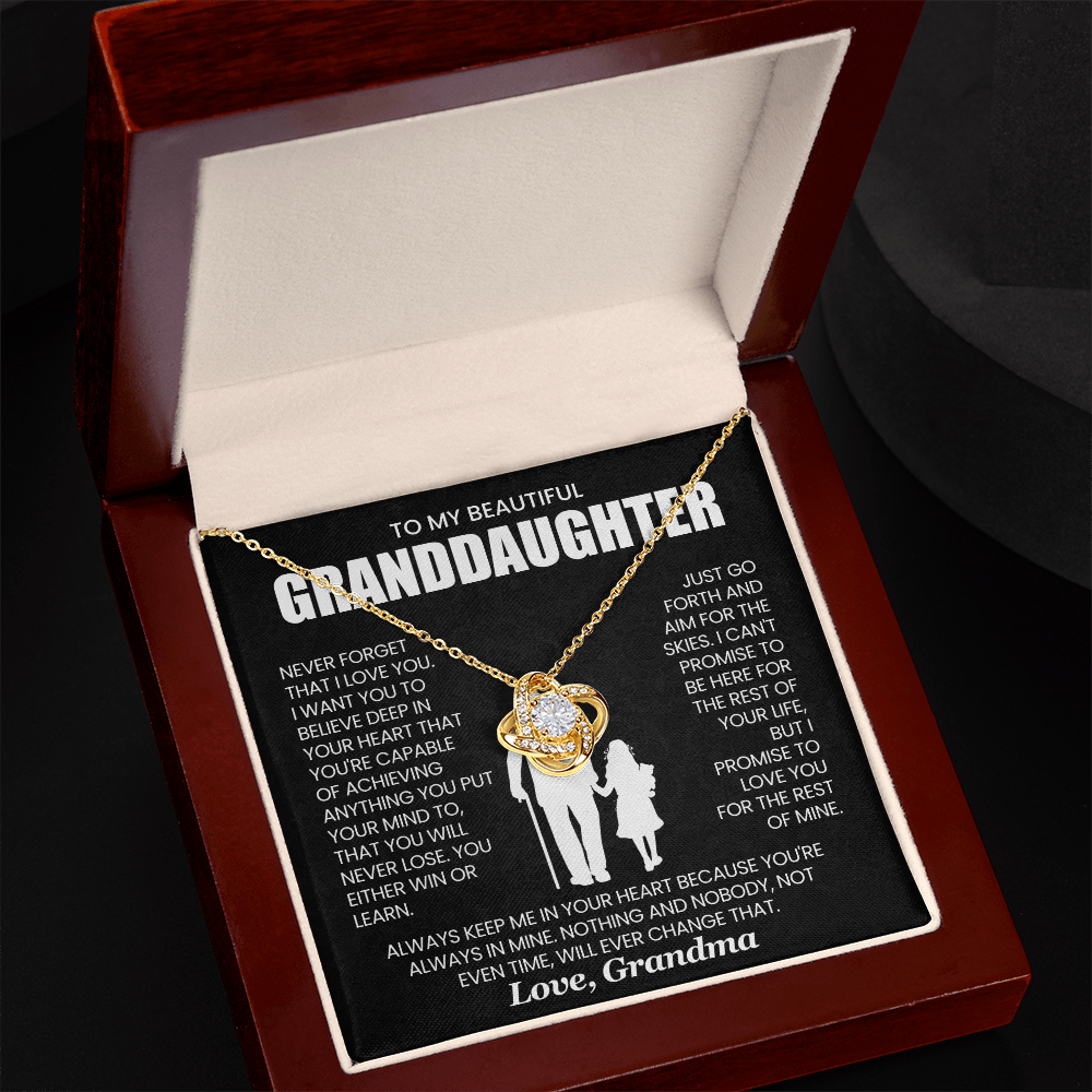 To My Beautiful Granddaughter, Love Knot Gift Set - KT154