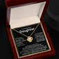 To My Beautiful Daughter, Wherever Life Feels Heavy, Remember Whose Daughter You Are - Love Knot Necklace