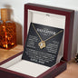To My Daughter, Never Forget That I Love You Forever - Love Knot Necklace