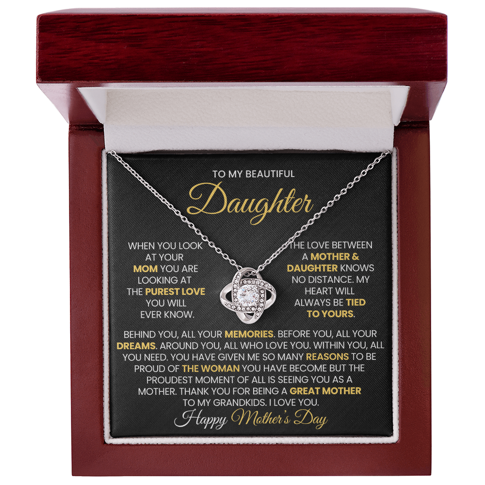 Love Knot Necklace - Mother's Day Daughter Gift