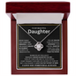 To My Beautiful Daughter, Wherever Life Feels Heavy, Remember Whose Daughter You Are - Love Knot Necklace
