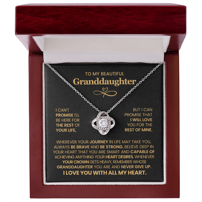 To My Granddaughter - I Can Promise  That I Will Love You For The Rest of Mine