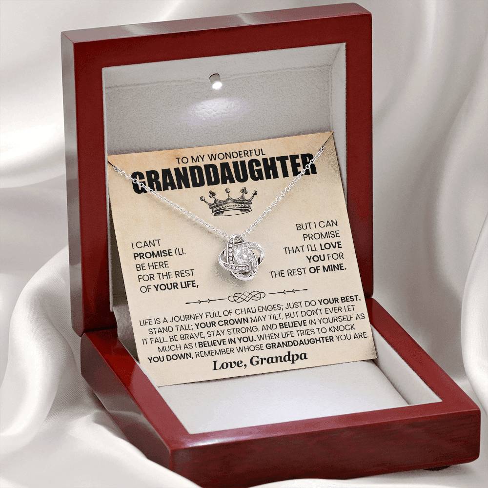 To My Wonderful Granddaughter, Love Knot Gift Set - KT166