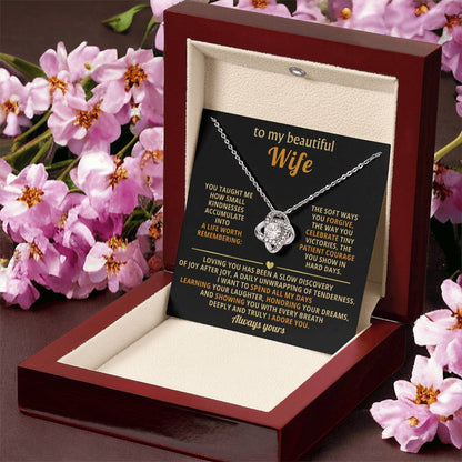To My Beautiful Wife - Love Knot Gift Set - KT174