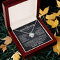 To My Daughter, Never Forget That I Love You Forever - Love Knot Necklace
