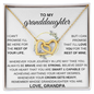 To My Granddaughter, Interlocking Hearts Gift Set - KT167