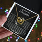 To My Beautiful Daughter, When You Look At Your Mother - Interlocking Hearts Necklace
