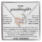 To My Granddaughter, Interlocking Hearts Gift Set - KT167