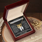 To My Granddaughter, I Want You To Know That My Heart Walks With You - Interlocking Hearts Necklace