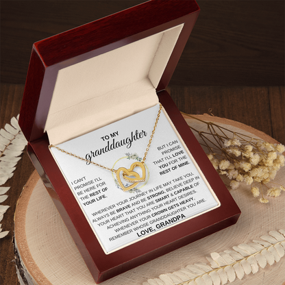 An meine Enkelin, Geschenkset mit ineinander verschlungenen Herzen – KT167