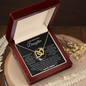 To My Beautiful Daughter, When You Look At Your Mother - Interlocking Hearts Necklace