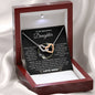 To My Beautiful Daughter, When You Look At Your Mother - Interlocking Hearts Necklace