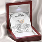 To My Granddaughter, If I could give you one thing in life - Interlocking Hearts Necklace