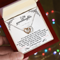 To My Granddaughter, If I could give you one thing in life - Interlocking Hearts Necklace