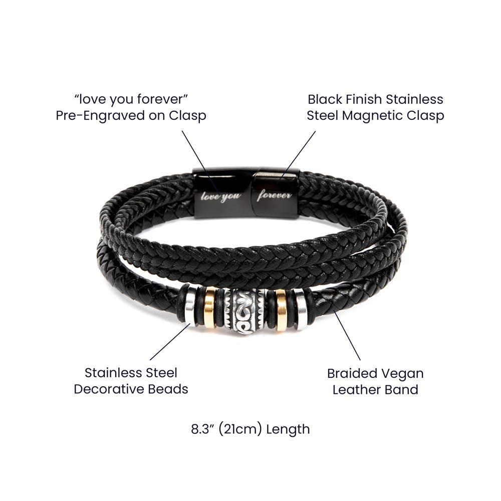 To My Son - Never Forget How Much I Love You Bracelet