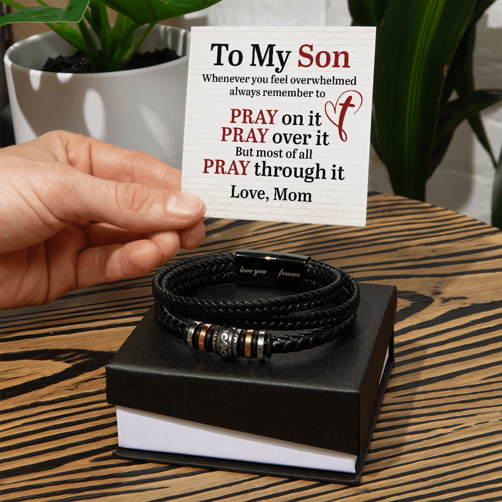 To My Son - Whenever You Feel Overwhelmed Always Remember To - Bracelet