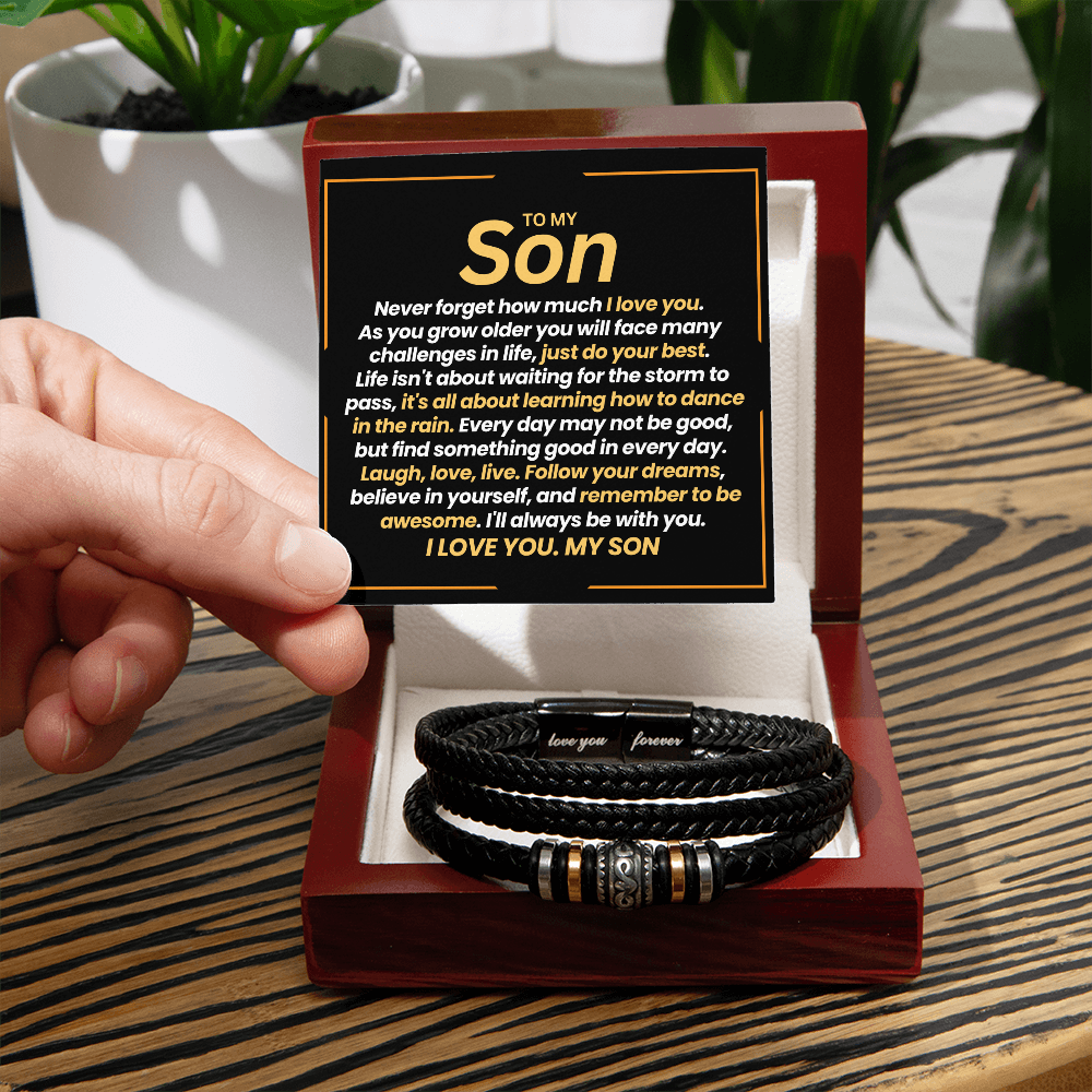 To My Son - Never Forget How Much I Love You Bracelet