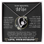 TO MY BEAUTIFUL Wife, I Didn't Marry You So Could Live With You - Forever Love Necklace