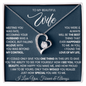 To My Beautiful Wife, Meeting You Was Fate - Forever Love Necklace
