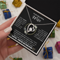TO MY BEAUTIFUL Wife, I Didn't Marry You So Could Live With You - Forever Love Necklace