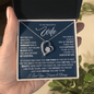 To My Beautiful Wife, Meeting You Was Fate - Forever Love Necklace