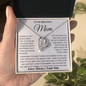 To My Mom - I Love You Heart Necklace
