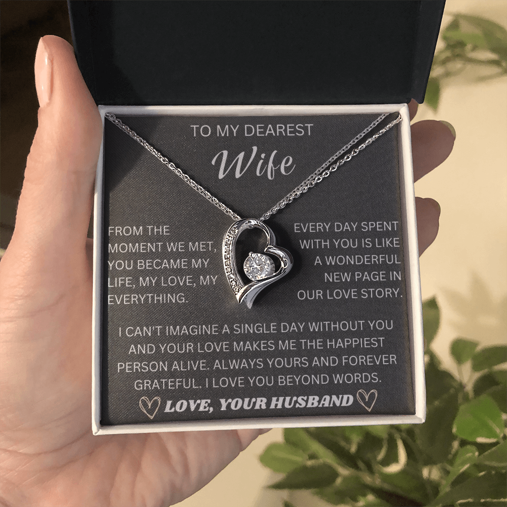 To My Dearest Wife, From The Moment We Met - Forever Love Necklace