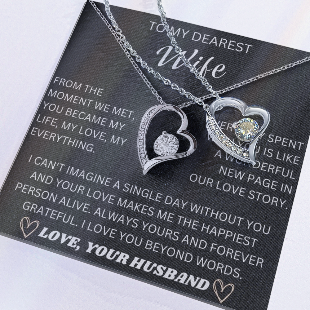 To My Dearest Wife, From The Moment We Met - Forever Love Necklace