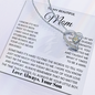 To My Mom - I Love You Heart Necklace