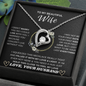 TO MY BEAUTIFUL Wife, I Didn't Marry You So Could Live With You - Forever Love Necklace