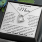 To My Mom - I Love You Heart Necklace