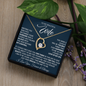 To My Beautiful Wife, Meeting You Was Fate - Forever Love Necklace