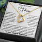 To My Mom - I Love You Heart Necklace