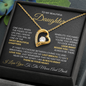 To My Beautiful Daughter - One Day, When The Pages of My Life End - Forever Love Necklace