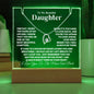 To My Beautiful Daughter - One Day, When The Pages of My Life End - Keepsake Acrylic & Forever Love Necklace