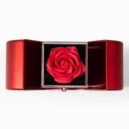 An meine wunderschöne Frau, rote Herz-Rosenbox – KT402
